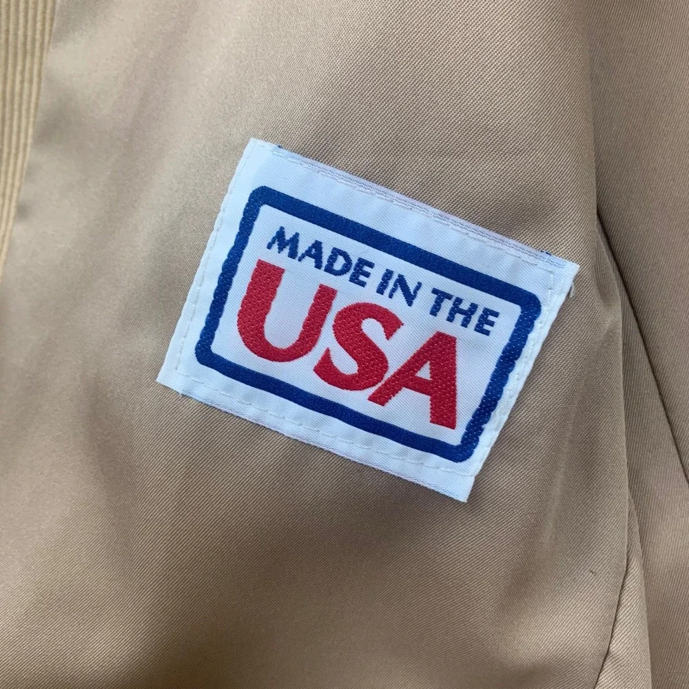 Vtg Pioneer Wear Western Blazer Mens 42 Tan Corduroy Leather Elbow Patch USA